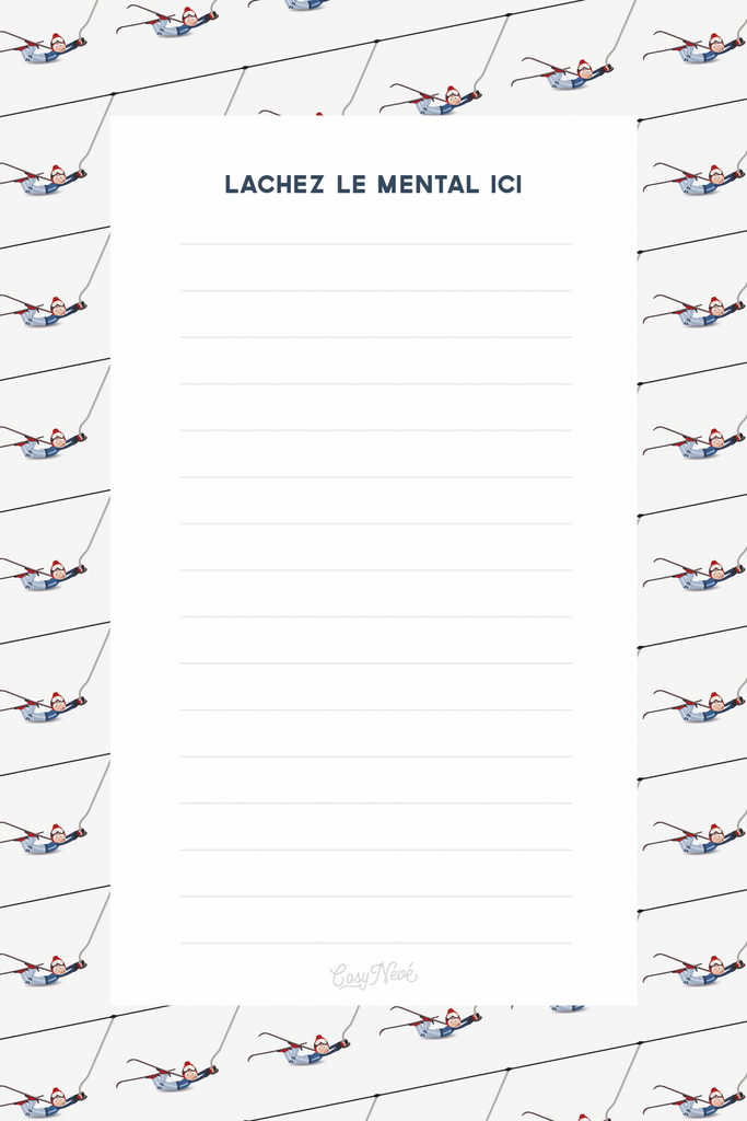 Bloc-note "Lachez la perche"