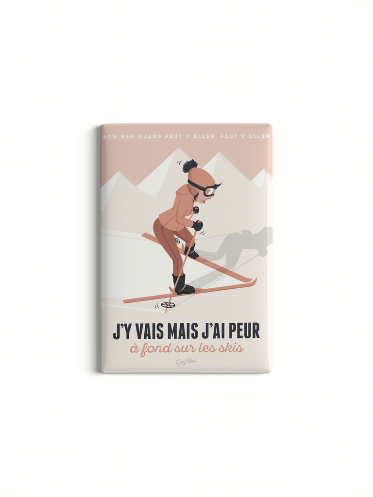 Magnet "J'y vais mais j'ai peur"