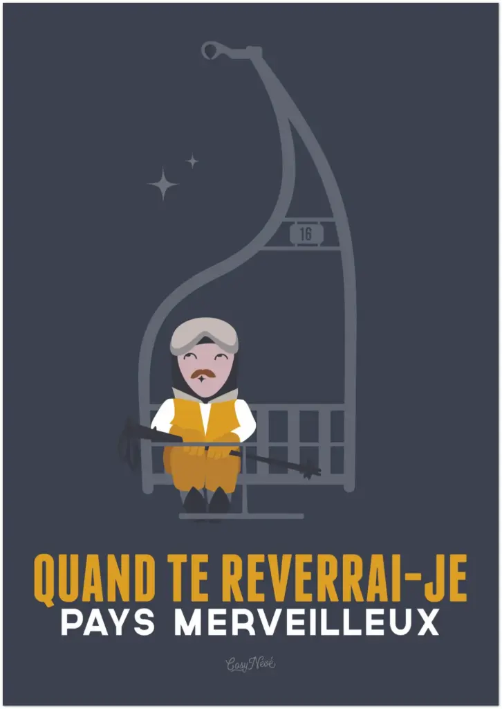 Affiche "Qd te reverrai-je"(Bleu) (web)