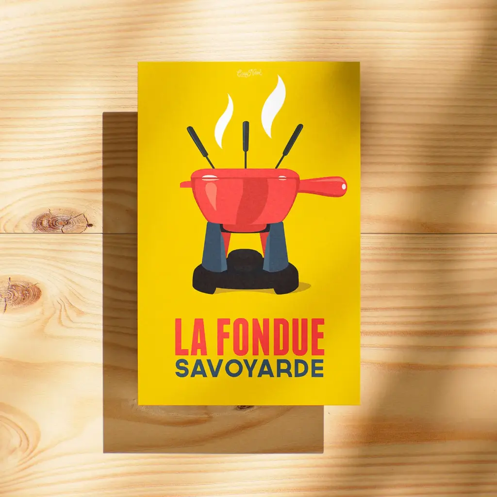 Carte "La Fondue" (jaune)