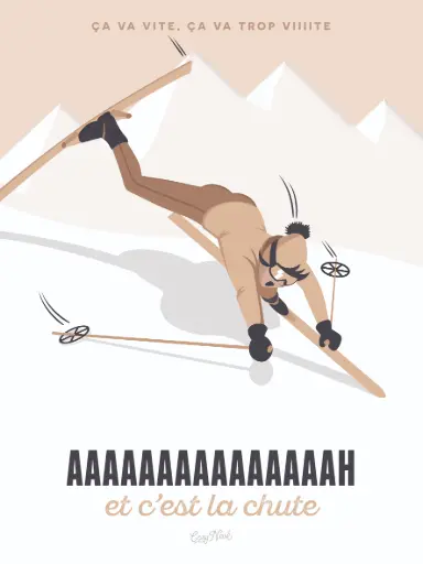 Affiche "Et c'est la chute" (web)