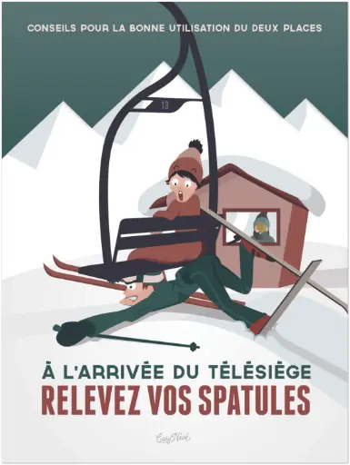 Affiche "Relevez les spatules" (web)